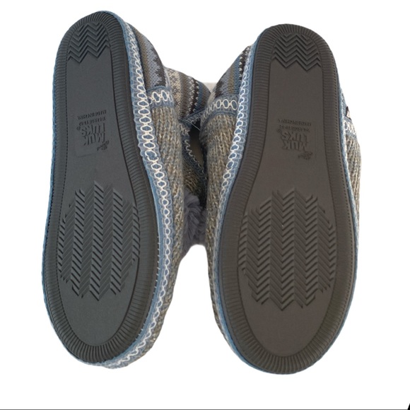 Amira Boot Slippers Indoor/ Outdoor Light Blue XL - Picture 3 of 5